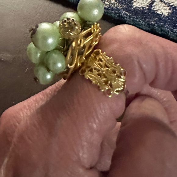 Handmade Miami Artist William Holman 111 . Green gold 24 Goldleaf  adj 6.5 -8 j - Picture 3 of 15